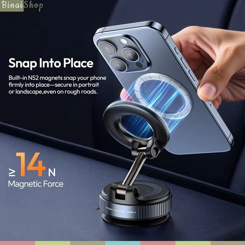 Ulanzi SK-25 - Giá Đỡ Từ Tính Nam Châm N52 Xoay Linh Hoạt 360° Tương Thích MagSafe Cho IPhone, Xe Hơi Và Nhà Sáng Tạo Nội Dung - Hàng Chính Hãng