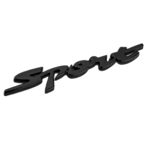 Decal Tem Chữ Sport 3D Kim Loại Dán Xe Ô Tô MS-34