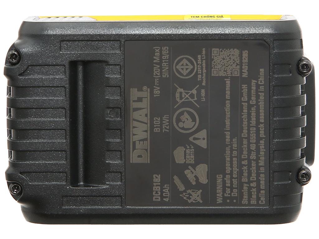PIN CHO MÁY KHOAN 18V-4AH DEWALT DCB182-B1 - HÀNG CHÍNH HÃNG