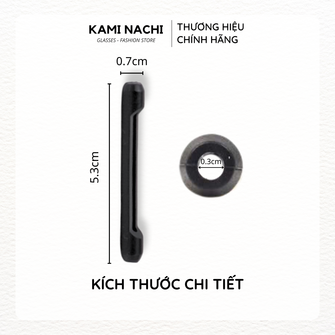 Miếng đệm làm êm tai cho kính bằng silicon siêu bền hình con sâu chống trượt KAMI NACHI