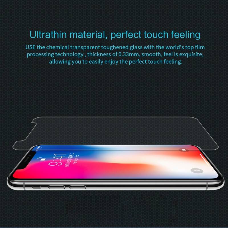 Miếng dán kính cường lực cho iPhone XR / iPhone 11 (6.1 inch) hiệu Nillkin (độ cứng 9H, mỏng 0.33mm, chống dầu, hạn chế vân tay) - Hàng chính hãng