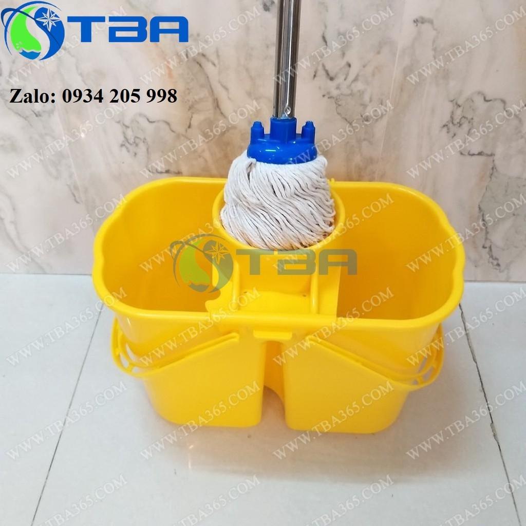 Xô vắt mop lau nhà 2 ngăn nhập khẩu cao cấp