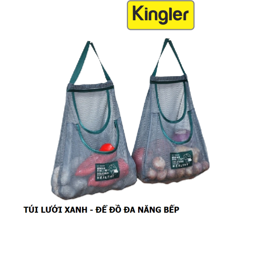 Túi Lưới Đa Năng, Đựng Hành Tỏi, Hoa Quả Cho Nhà Bếp, Túi Đựng Mỹ Phẩm, Vật Dụng Cá Nhân. Kingler 5252