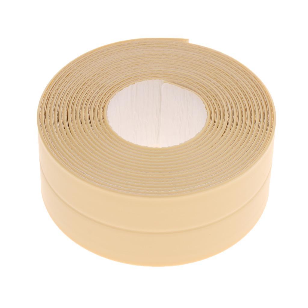 3.3Mx38mm Kitchen Bathroom Waterproof Mold Proof PE Wall / Seam Sealing Tape Caulk Strip