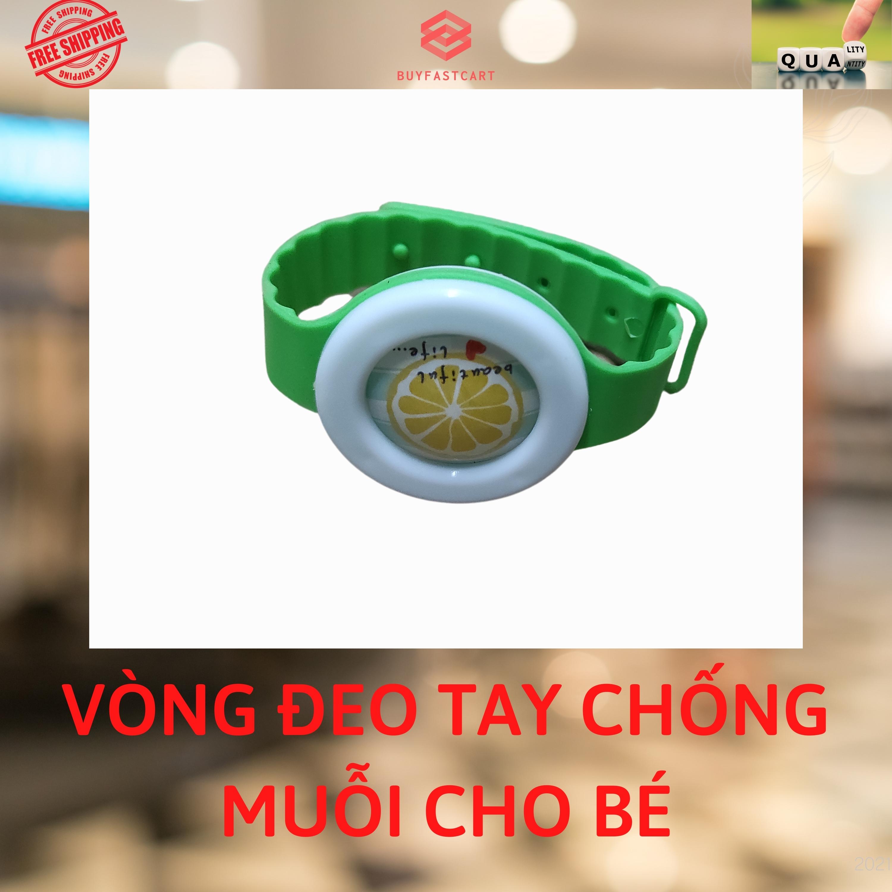 Vòng đeo tay chống muỗi hình tròn cho bé