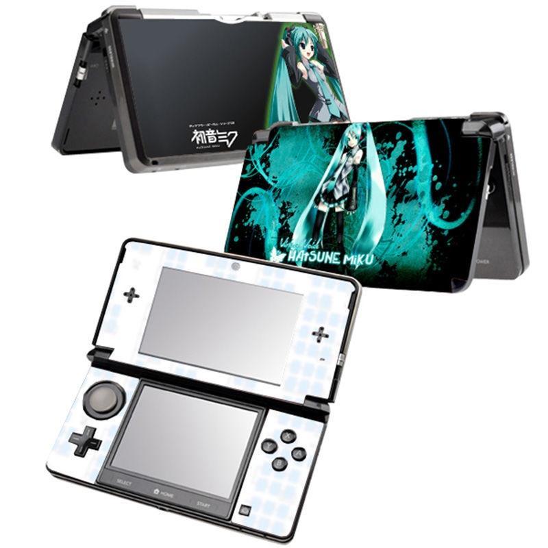 Miếng Dán 3DS DIY Bảo Vệ Máy Chơi Game Mario Pikachu Hatsune PSP