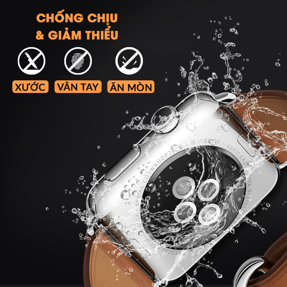 Combo 2 Miếng Dán Mặt Lưng PPF CHỐNG VÂN TAY Thế Hệ Mới Dành Cho Apple Watch SE / Series 6- Handtown - Hàng Chính Hãng