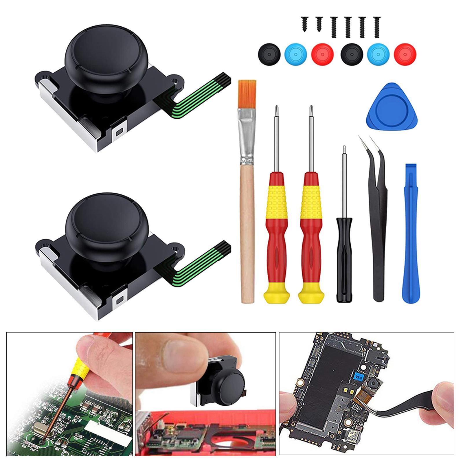2x 3D Analog Joystick Button Rocker Set for  Switch  Game Pad