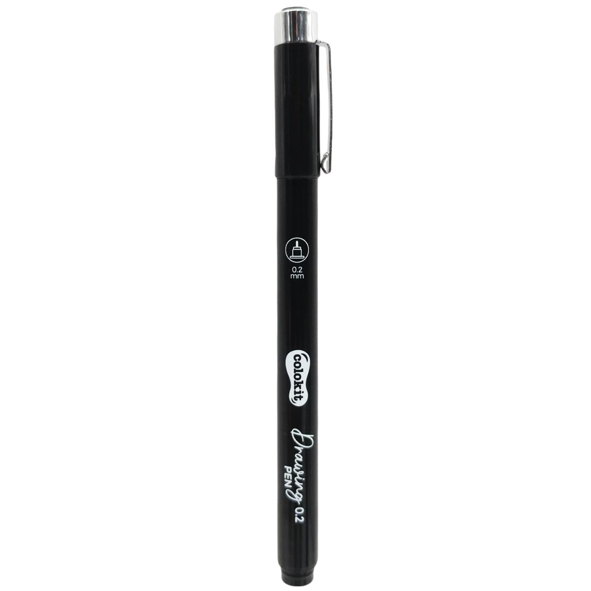 Bút Kim Kỹ Thuật 0.2 mm - Drawing Pen - Colorkit DW-C001 - Mực Đen