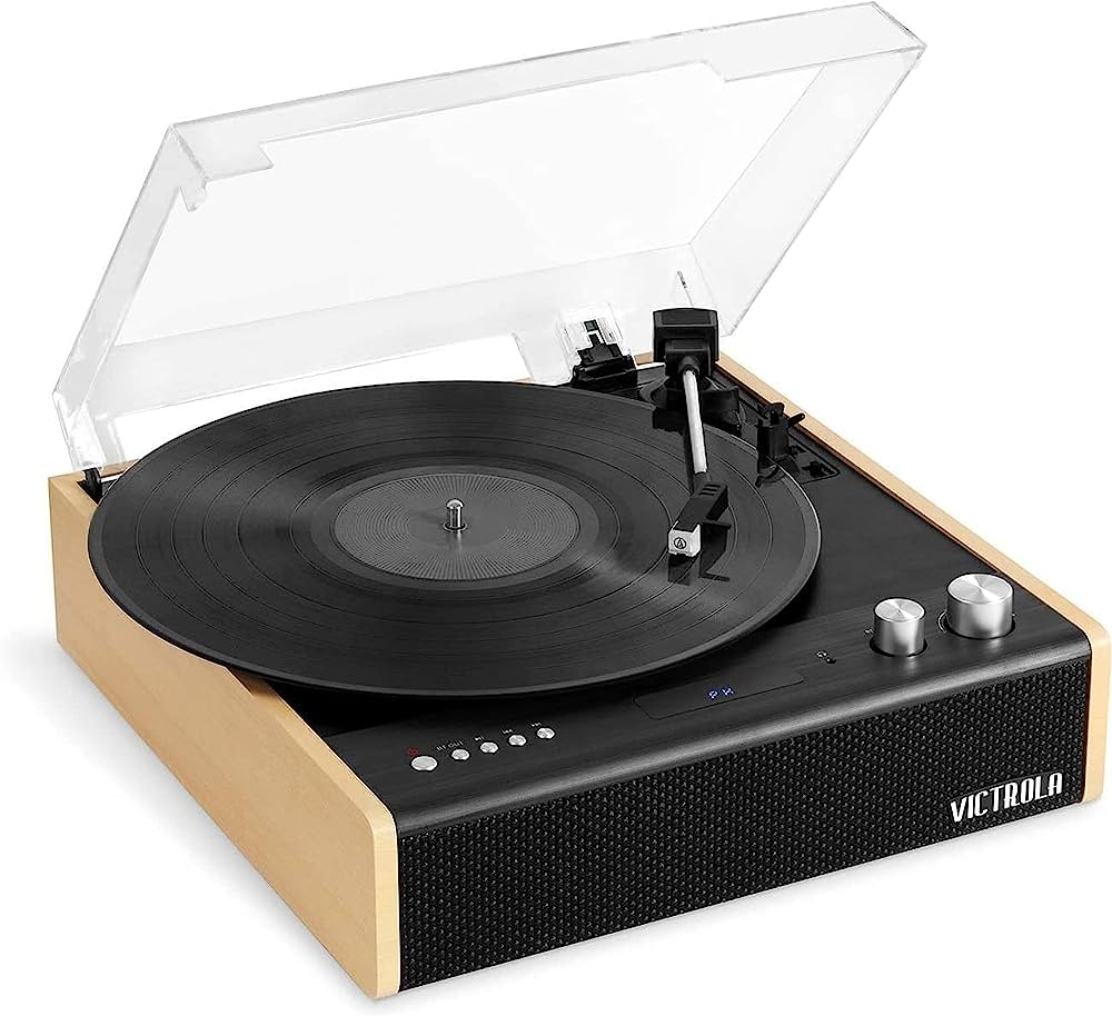 Victrola Eastwood 3-speed turntable, Built-in speakers, Dual BT, ceramic stylus - New 100%