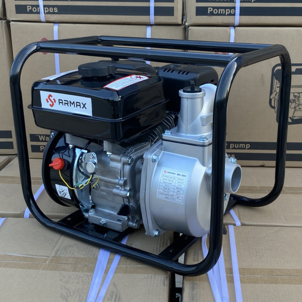 Máy bơm nước chạy xăng ABG Armax WS-30H công suất 7.0HP máy hút nước công nghiệp, thân máy dày chắc khoẻ, đạt tiêu chuẩn an toàn khi sử dụng - Hàng Chính Hãng