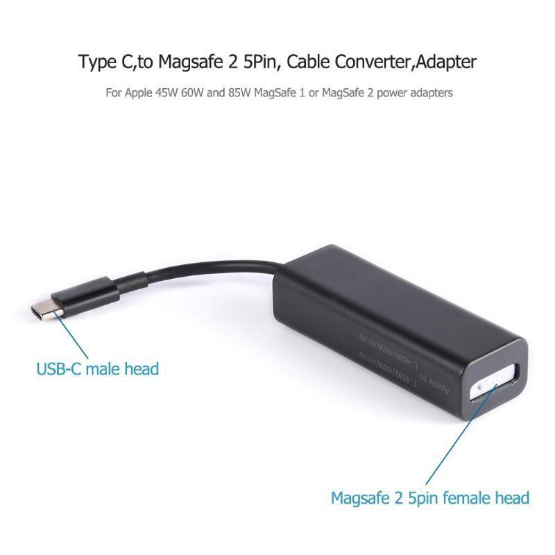 USB C Type-C Male to MagSafe 2 1 5 Pin Female Converter for Mac book air iPad