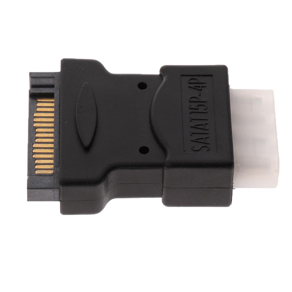4 Pin PC IDE Female To 15 Pin SATA Male Power Adapter Convertor Connector