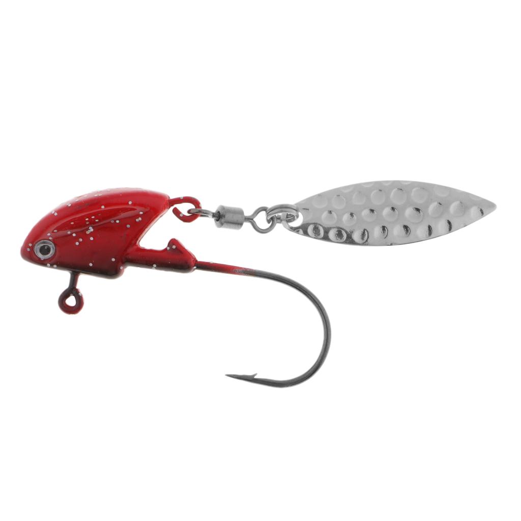 Saltwater Fishing Jigs with Spoon Jig Heads Hook Baits Bass Trout Lures