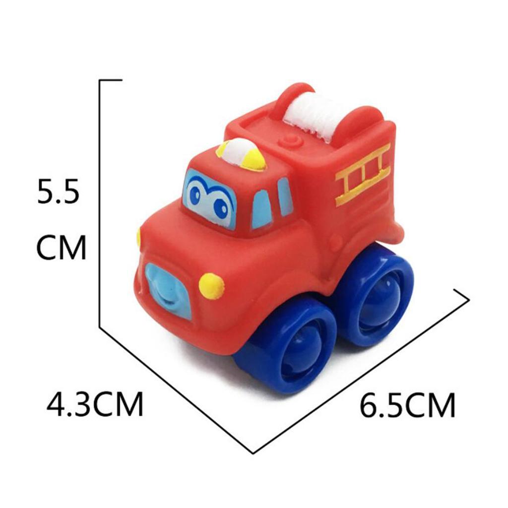 Cao Su Nhựa Mini Ô Tô Đồ Chơi Mô Hình Cho Bé Kid Cho Bé Chơi Bộ 6 Cái