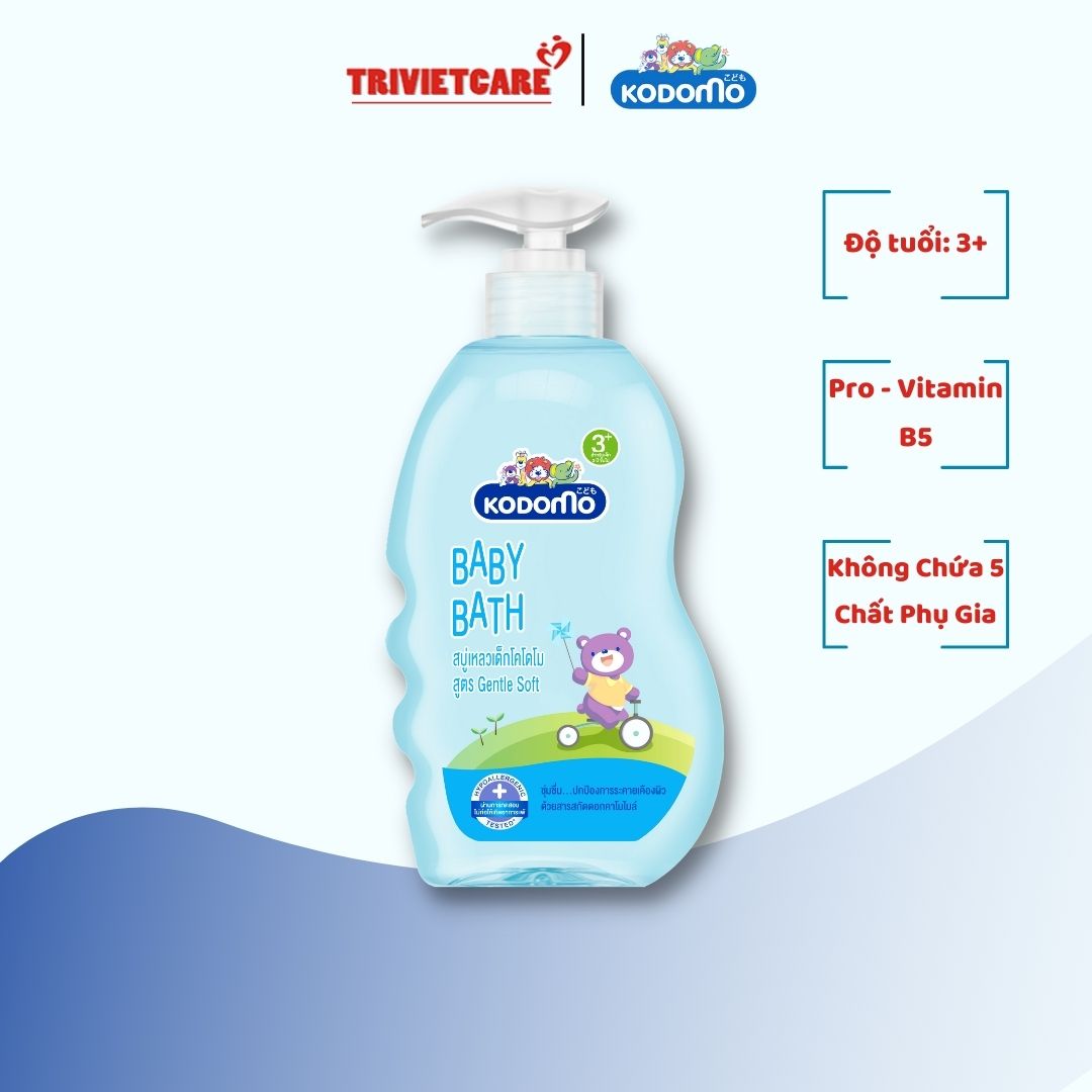 Sữa tắm trẻ em Kodomo Gentle Soft (VitaminB5) dành cho bé từ 3 tuổi trở lên