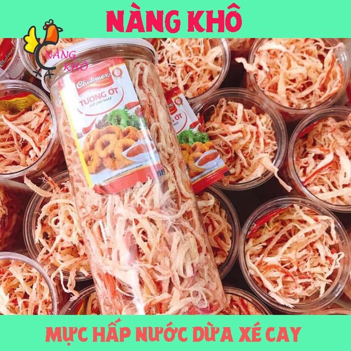 300Gr Mực hấp nước dừa xé cay loại ngon | Nàng Khô