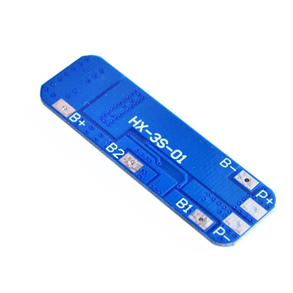 Mạch sạc 3S bảo vệ pin lithium 12V18650 11.1V 12.6V chống sạc quá mức và xả quá mức đỉnh 10A bảo vệ quá dòng