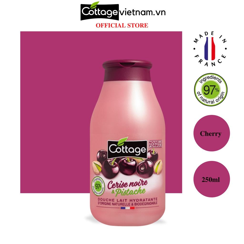 Sữa tắm Cottage của Pháp, Dung tích 250ml, Hương Cherry, phân phối chính hãng