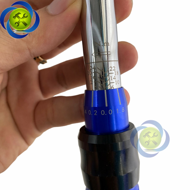 Cần siết lực 1/4 lực siết 2-24Nm có 15 chi tiết hộp nhựa
