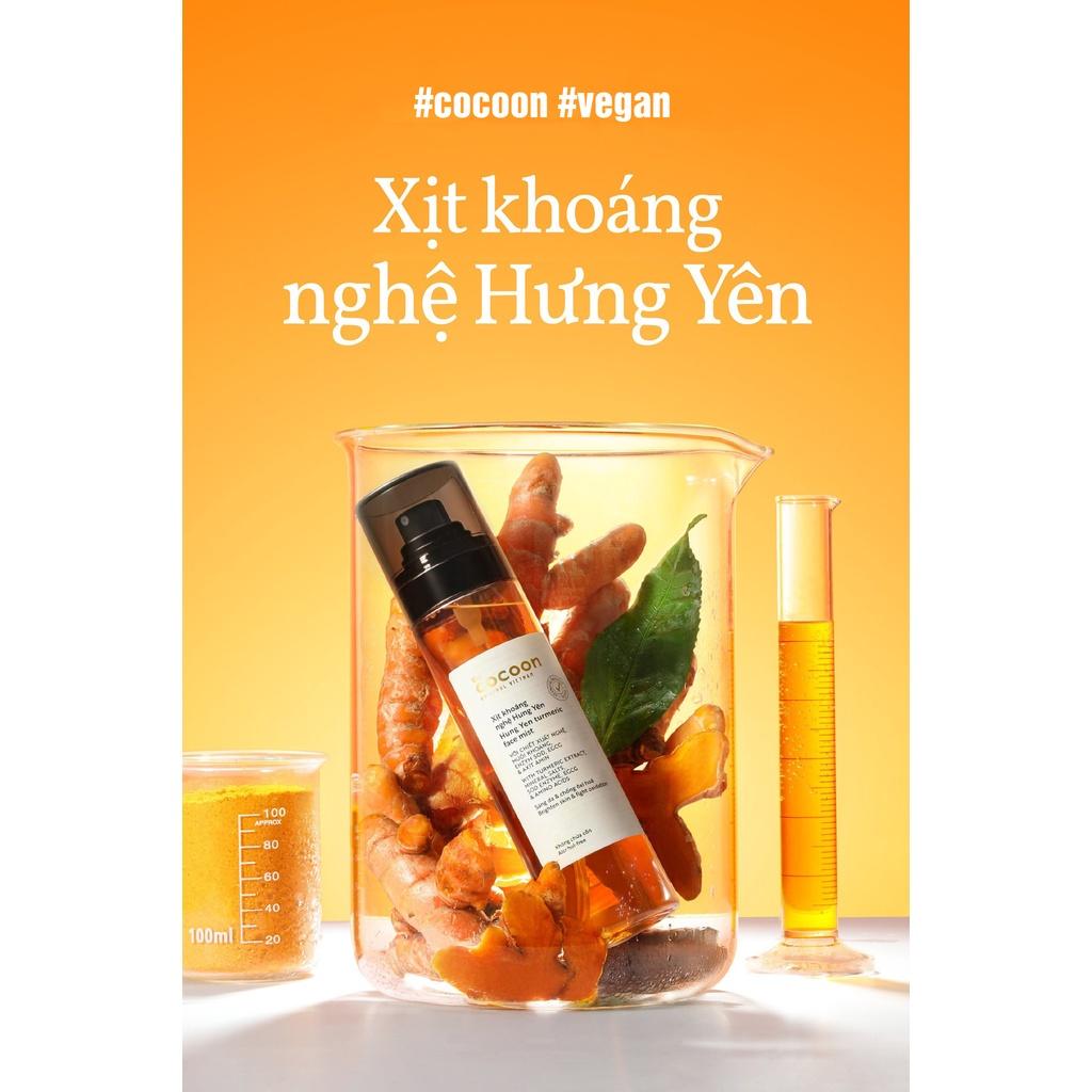 Xịt khoáng Nghệ Hưng Yên Cocoon 130ml làm sáng da và cấp ẩm thuần chay