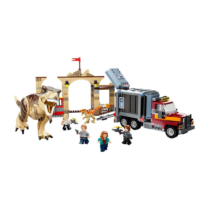 Đồ Chơi LEGO Khủng Long T. Rex &amp;amp; Atrociraptor Tẩu Thoát 76948 (466 chi tiết)