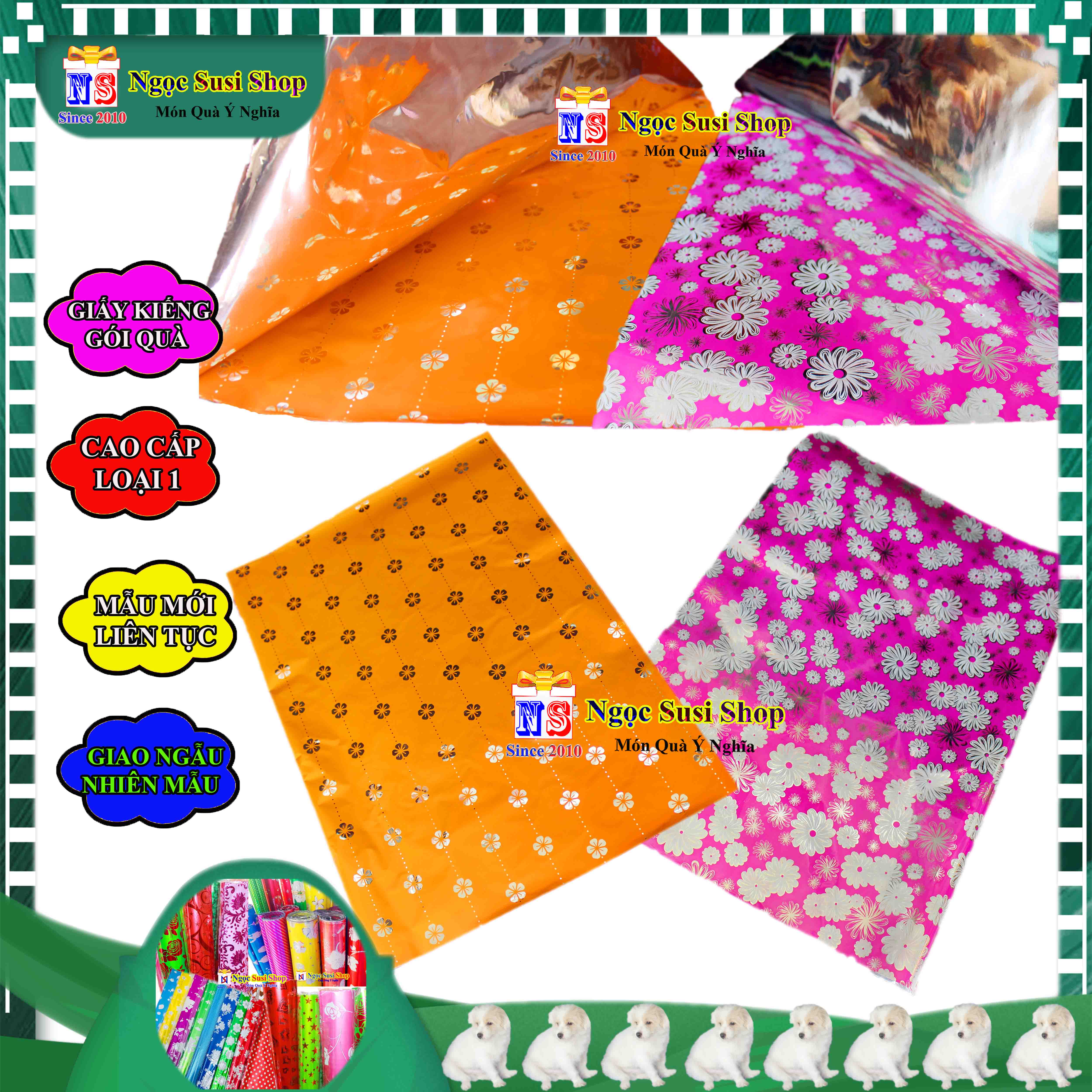 GIẤY GÓI QUÀ KIẾNG DÙNG GÓI HỘP QUÀ SIZE 70X50CM - MUA CHỌN SỐ LƯỢNG NGẪU NHIÊN MÀU