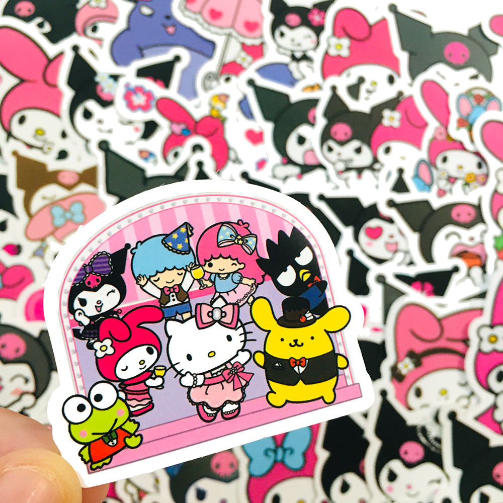 Set 30-60 kuromi and my melody Stickers