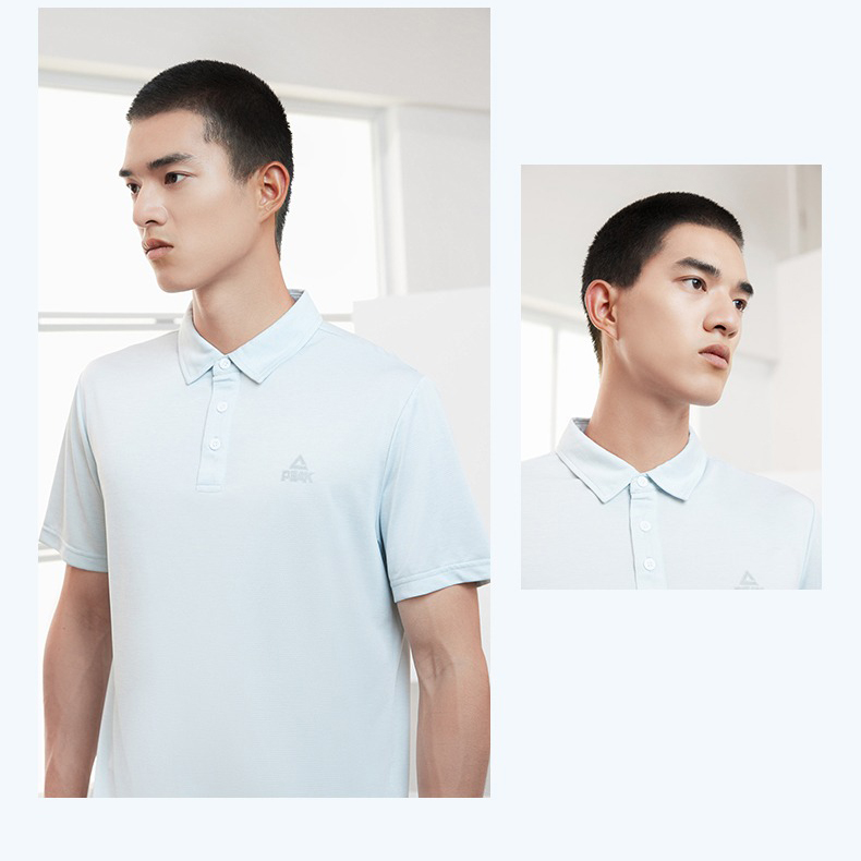 Áo Thun Polo Nam Thể Thao Có Cổ Chính Hãng Cao Cấp PEAK DF622351
