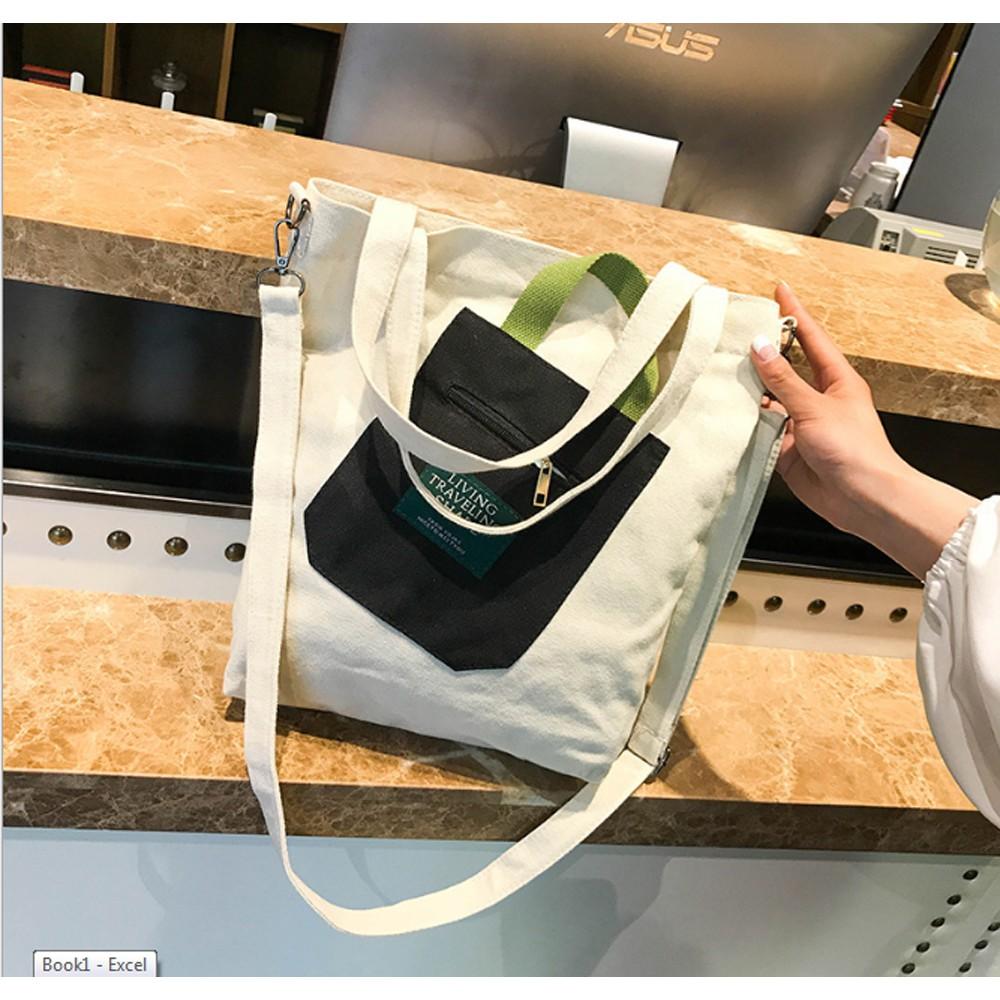 Túi tote vải living hàng loại 1 TNX 266
