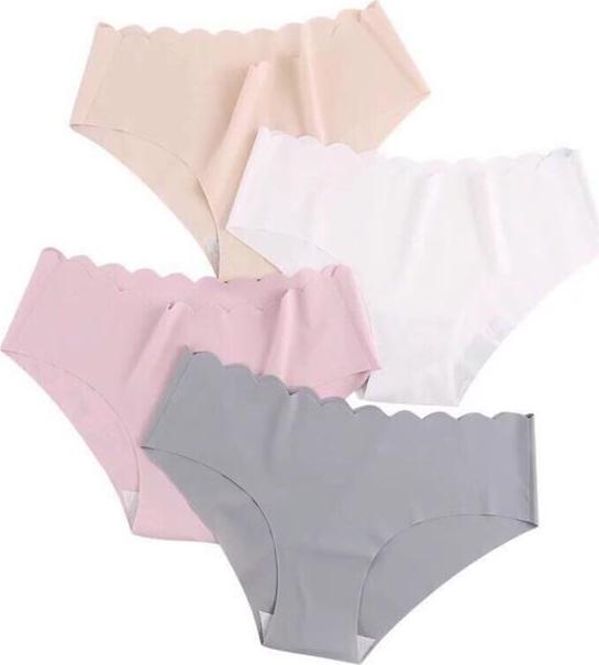 Combo 5 Quần lót nữ su không đường may cạp lượn sóng 1033 hot trend