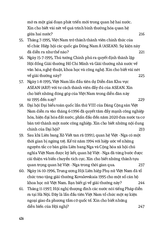 Hỏi Đáp Lịch Sử Việt Nam, Tập 10: Việt Nam - Hành Trình Xây Dựng Và Phát Triển (Từ 1975 Đến Nay)
