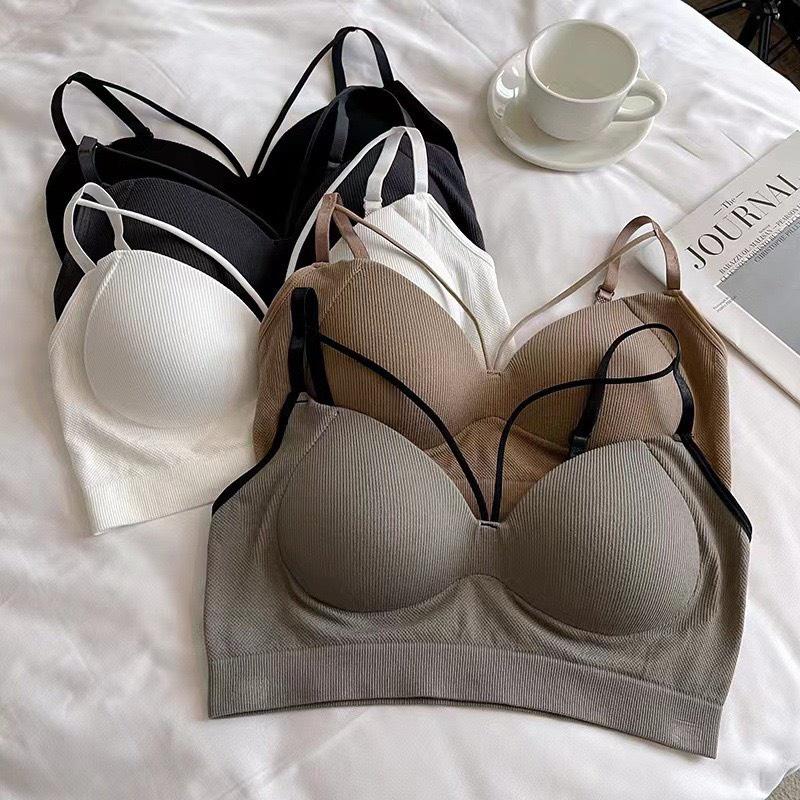 Áo Bra Nữ Áo Lót Nữ cao cấp Vải cotton mút liền nâng ngực cực tốt cổ chữ v sexy PASANA2030