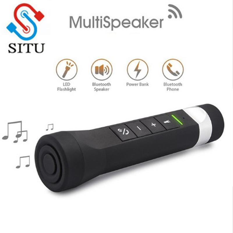 5in1 cưỡi xe đạp đa chức năng âm nhạc loa bluetooth mp3 multi loa sạc điện ngân hàng đèn pin fm radio Color: grown
