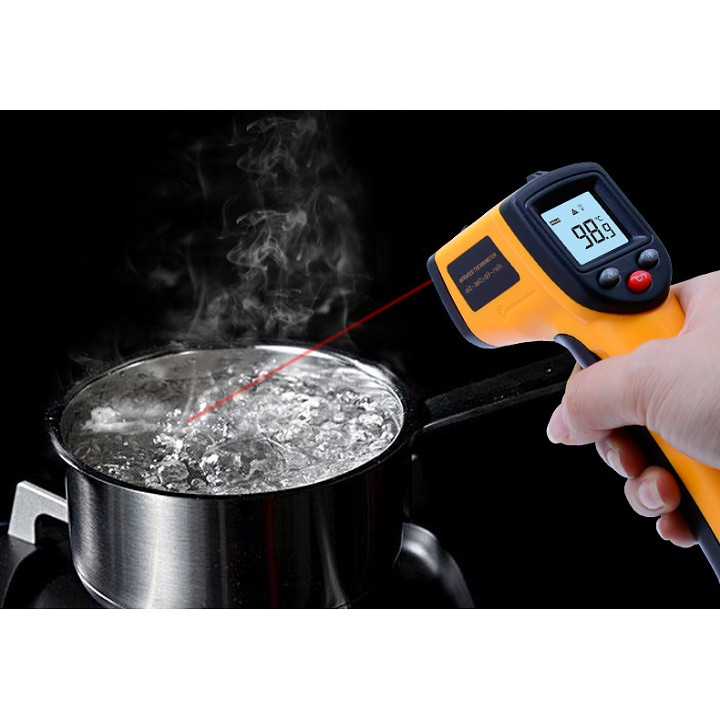 Máy đo nhiệt độ bằng tia hồng ngoại từ xa, không tiếp xúc cao cấp