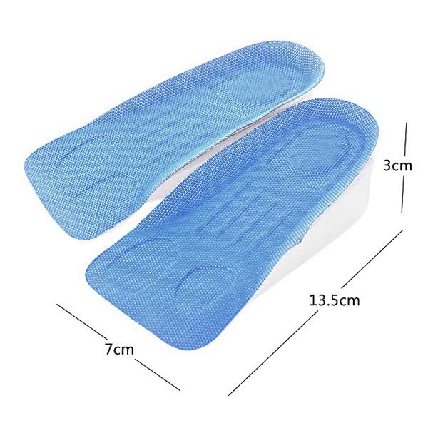 LÓT GIÀY TĂNG CHIỀU CAO MÚT XỐP NỬA BÀN (CAO 2.5CM ---> 3CM) (MÀU NGẪU NHIÊN)