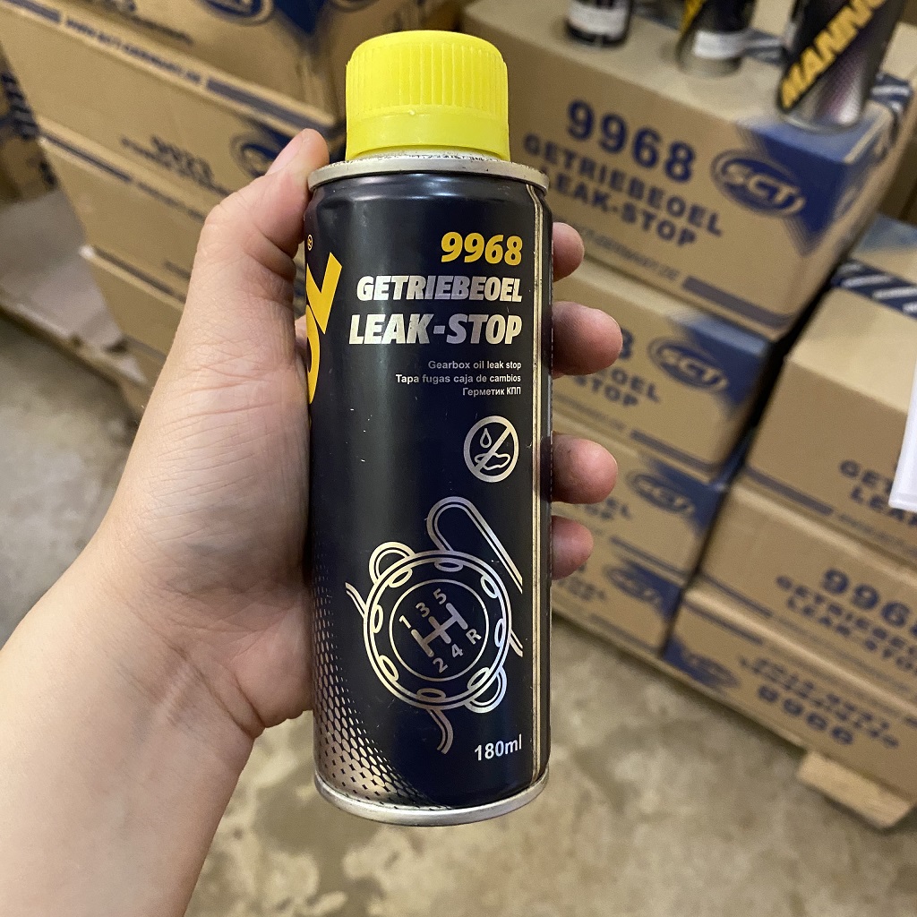 Chống Rỉ Dầu Hộp Số, Tái Tạo Joint Cao Su Bị Chai Cứng MANNOL 9968 Getriebeoel Leak-Stop 180ML