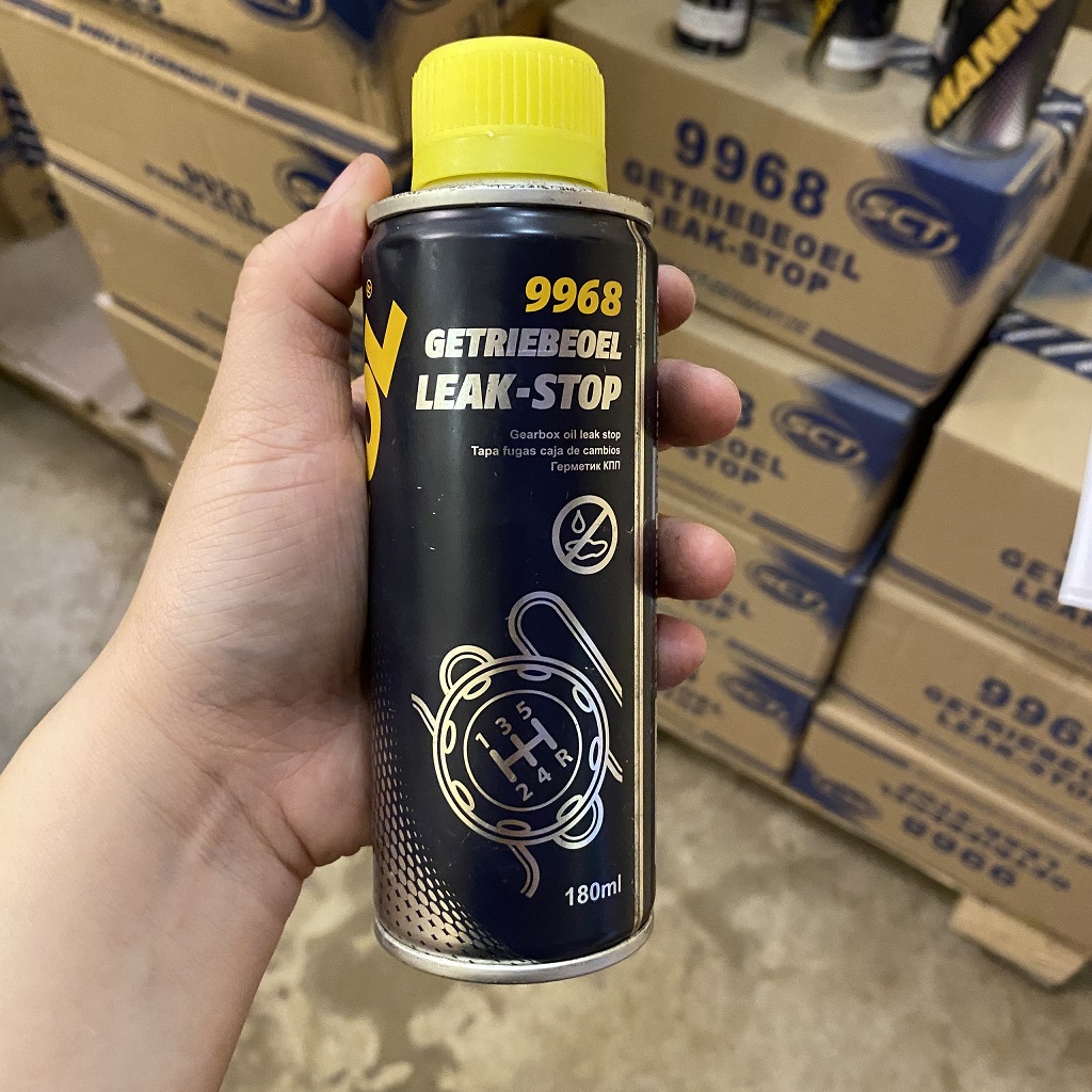 [100% Germany] Chống Rỉ Dầu Hộp Số, Tái Tạo Joint Cao Su Bị Chai Cứng MANNOL 9968 Getriebeoel Leak-Stop 180ML