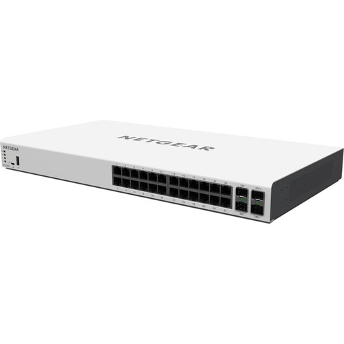 Bộ Chia Mạng Để Bàn/Gắn Rack 24 Cổng 10/100/1000M PoE+ Với 2 Cổng Quang 1G SFP Và 2 Cổng Quang 10G SFP+ Quản Trị Qua Cloud Insight Managed Gigabit Ethernet Smart Cloud Switch Netgear GC728XP- Hàng Chính Hãng