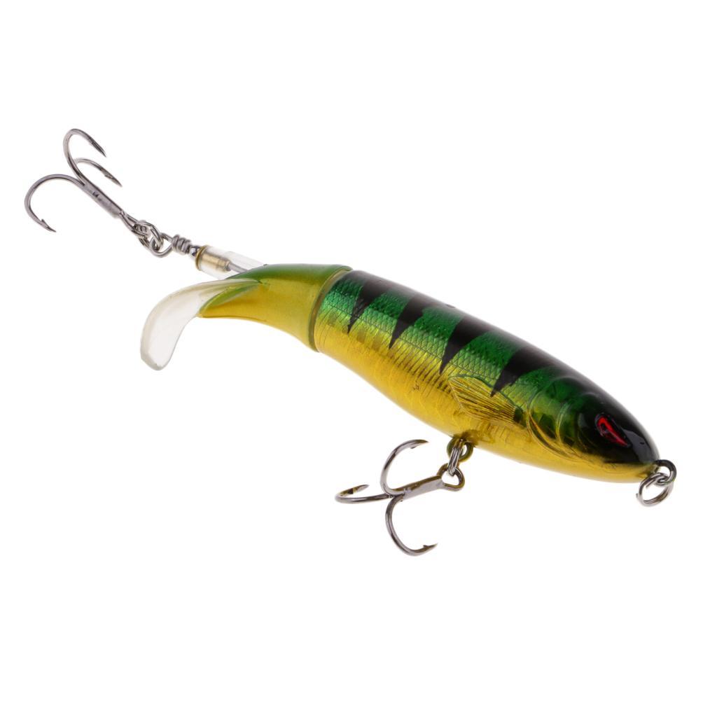 2x Fishing Lure Topwater Floating Hard Bait 10cm 13.2g Green