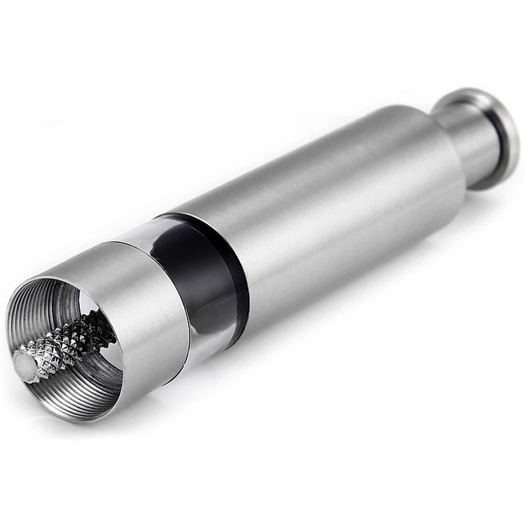 Dụng cụ xay tiêu bấm + rắc muối tiêu tại chỗ (tiêu bấm inox) - Hàng chính hãng