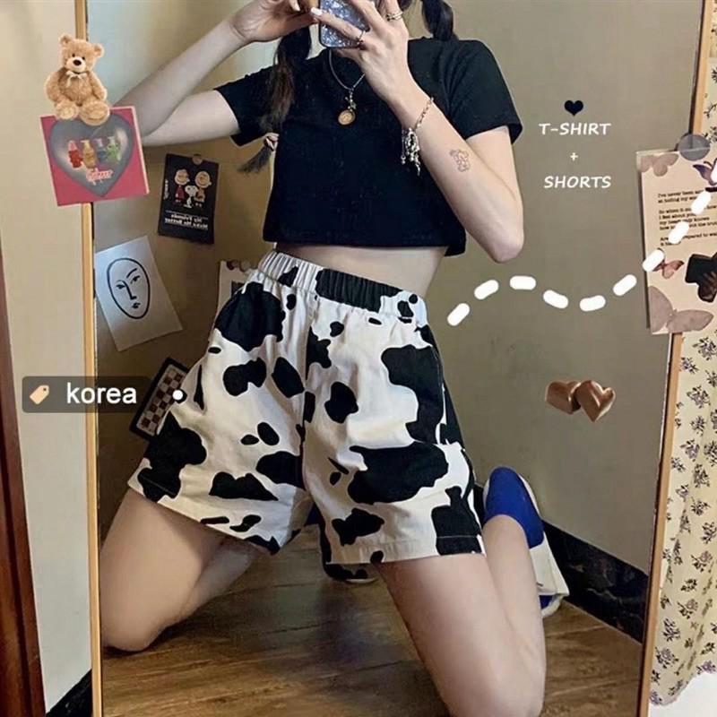 Quần đùi bò sữa đáng yêu hot trend unisex