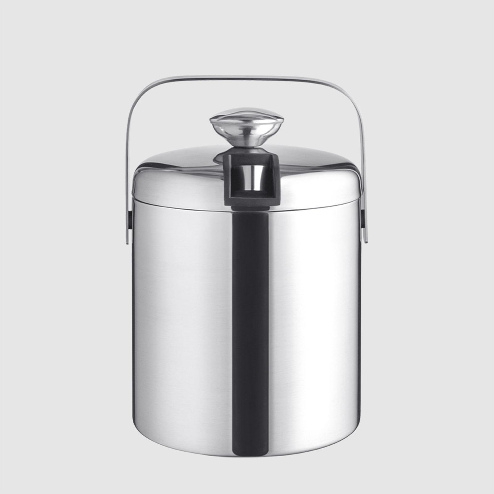Stainless Steel Ice Beer Bucket Beer   Holder for Home BBQ Parties