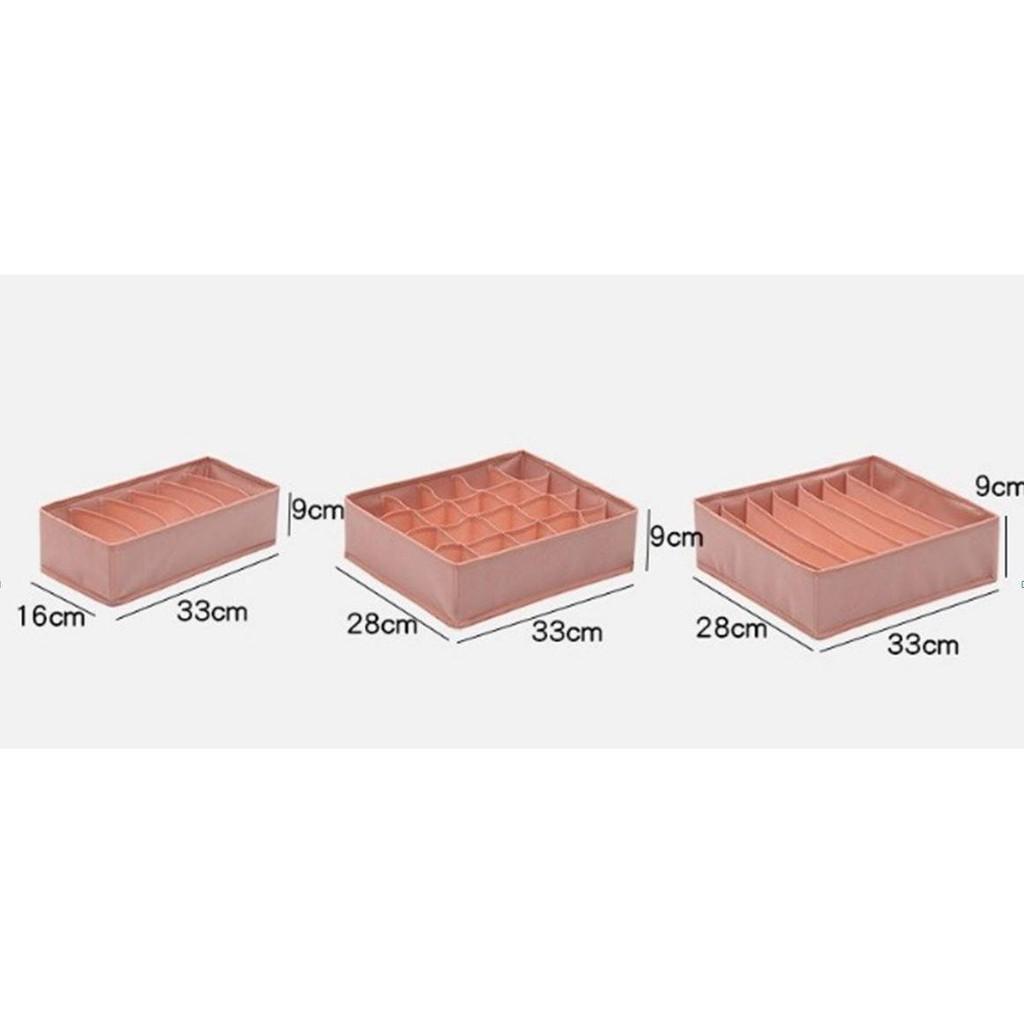 Sét 3 giỏ đựng đồ lót
