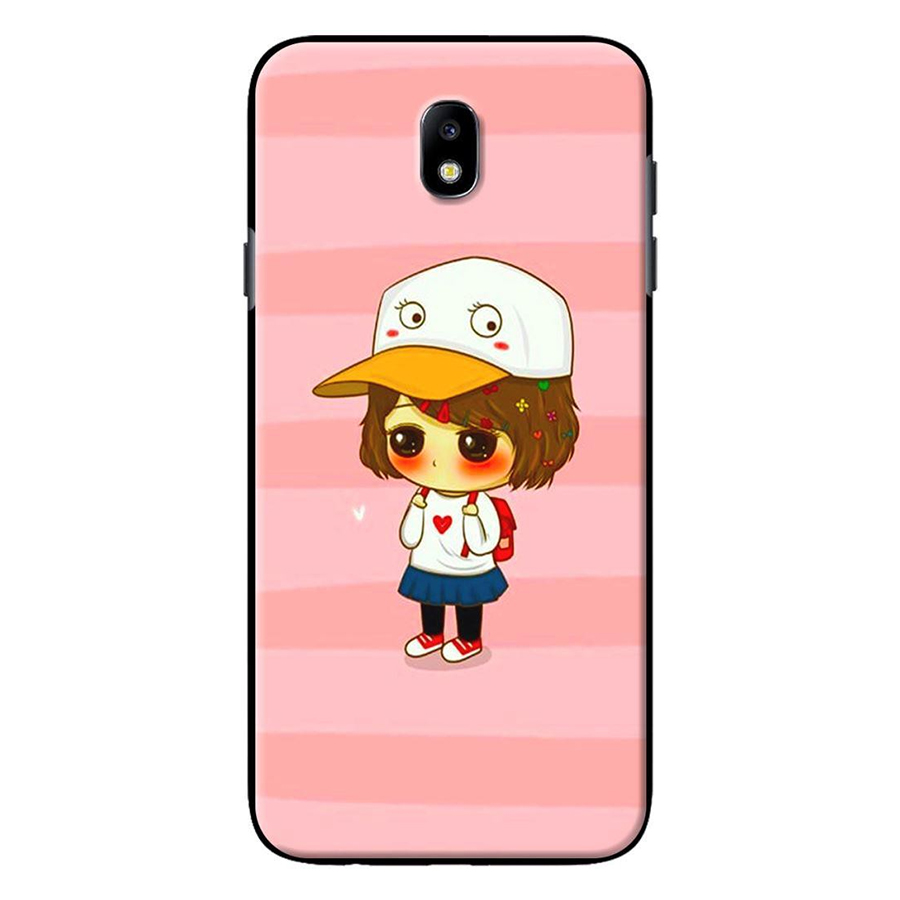 Ốp Lưng Dành Cho Samsung Galaxy J3 Pro, J7 Pro - Anime Cô Gái Đội Nón