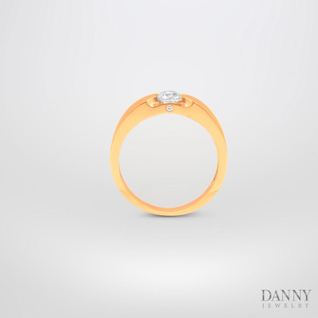 Nhẫn Đôi Danny Jewelry Đính Đá CZ Bạc 925 Xi Rhodium/xi Vàng 18k/xi Vàng hồng N0075