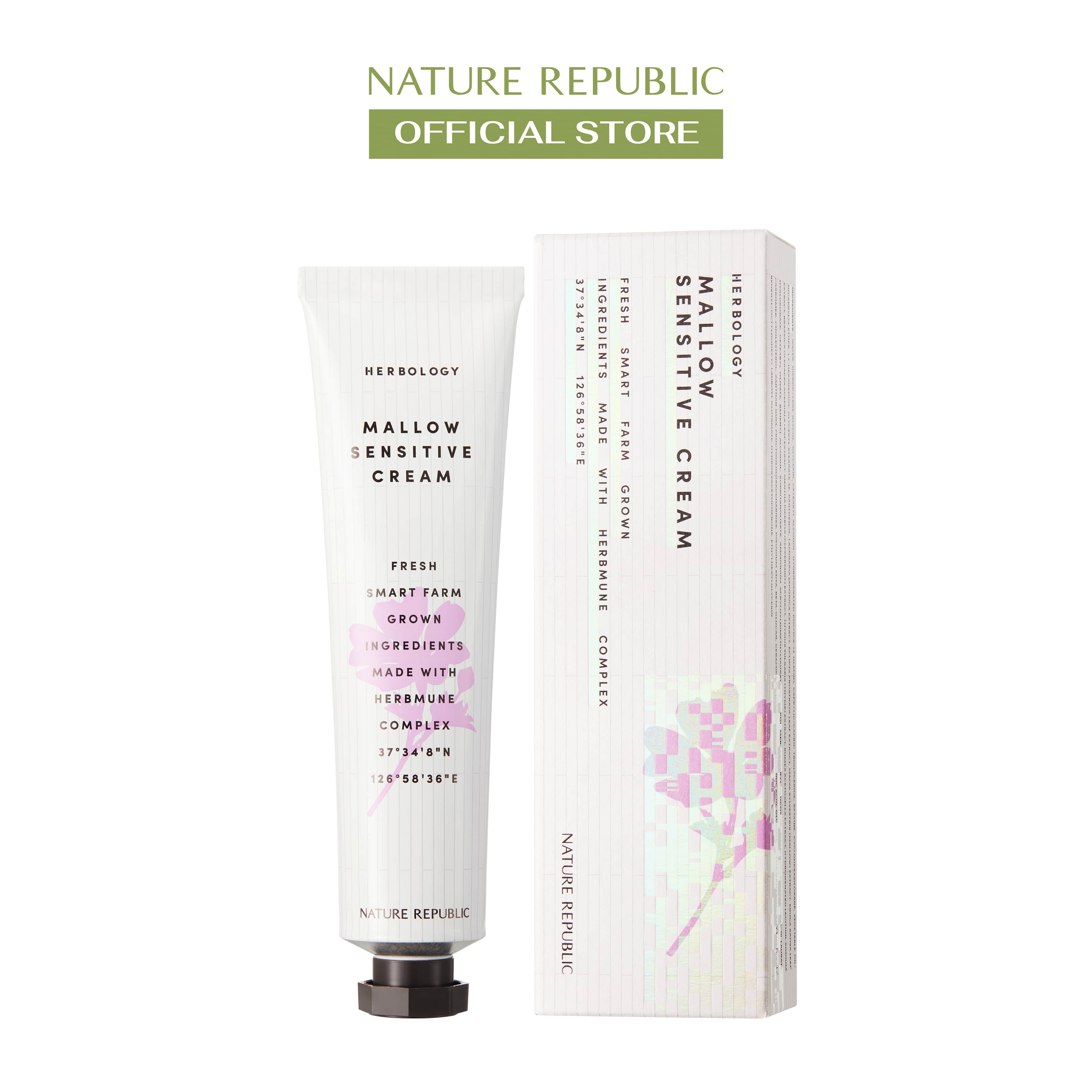 Kem dưỡng Nature Republic Herbology Mallow Sensitive Cream 70ml