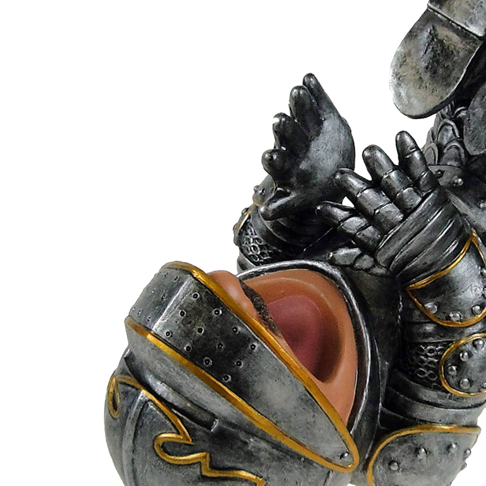 Cute Knight Wine Bottle Holder Statue Collection Resin Wine Rack Bottle Holder for Home Office Decor