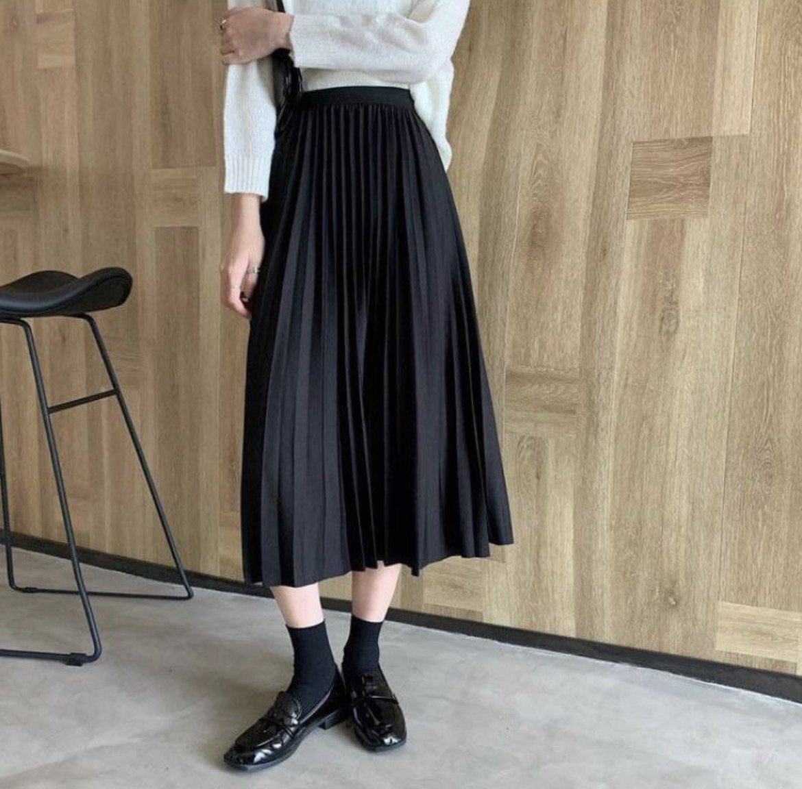 CHÂN VÁY DÀI MIDI XẾP LY - HÌNH SHOP TỰ CHỤP - CÓ LƯNG CHUN SIÊU CO GIÃN BIGSIZE - PHÙ HỢP MỌI CÂN NẶNG, LỨA TUỔI - DỄ PHỐI ĐỒ