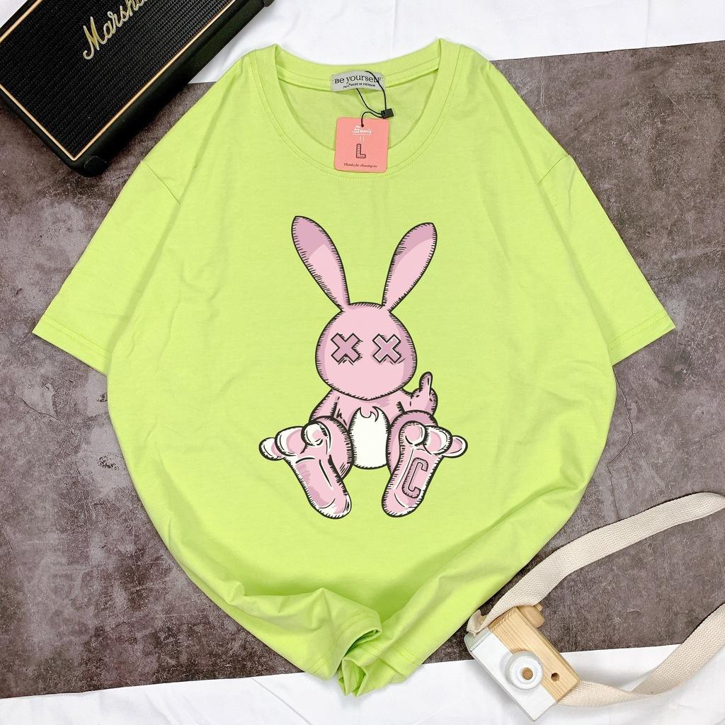 Áo thun tay ngắn Be Yourself unisex size M L XL - THỎ BAD RABBIT XX C